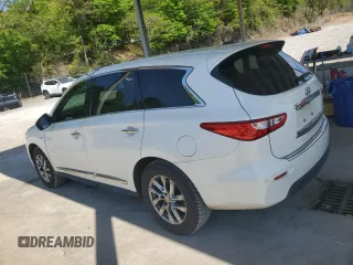 2014 Infiniti QX60 with VIN 5N1AL0MN4EC508023, listed as a Copart auction lot 53444875 with 194,727 mi miles and Salvage Title. Bid and sale history available at carsss.com. Image 2.