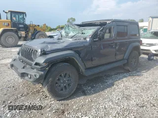 2024 Jeep Wrangler Sport с VIN 1C4PJXKN4RW197634, выставлен на аукционе Copart как лот 67890154 с пробегом 12 833 миль миль и Списание • Salvage title. История ставок и продаж доступна на DreamBid. Изображение 1.