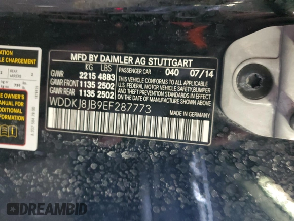2014 Mercedes-Benz E 350 z VIN WDDKJ8JB9EF287773, wystawiony jako Copart lot #42756615 z przebiegiem 118 977 mil mil oraz Szkoda całkowita • Salvage title. Historia ofert i sprzedaży dostępna na DreamBid. Obrazek 12.