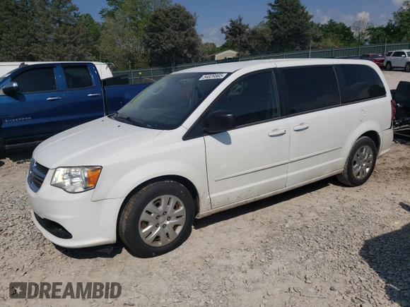 2016 Dodge Grand Caravan SE with VIN 2C4RDGBG3GR209697, listed as a Copart auction lot 54839565 with 204,947 mi miles and Salvage Title. Bid and sale history available at DreamBid. Image 1.