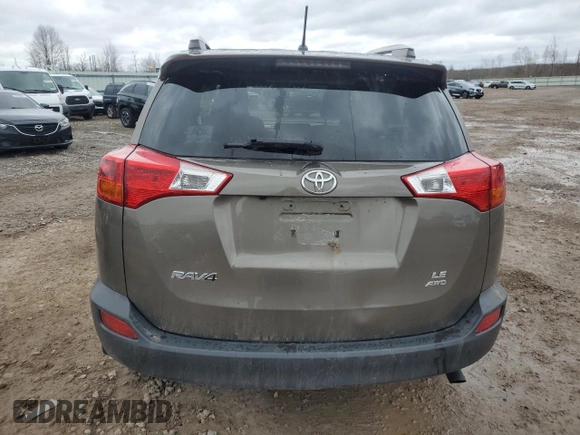 2015 Toyota RAV4 LE with VIN JTMBFREV3FD174002, listed as a Copart auction lot 53179145 with 101,877 mi miles and Salvage Title. Bid and sale history available at carsss.com. Image 6.