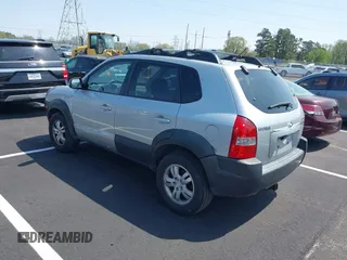 2007 Hyundai Tucson SE with VIN KM8JN12D37U672371, listed as a IAAI auction lot 41925218 with 222,434 mi miles. Bid and sale history available at carsss.com. Image 3.