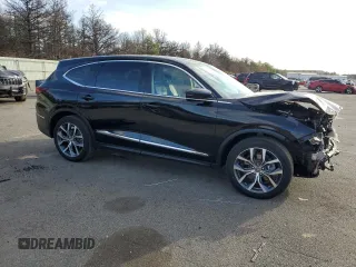 2022 Acura MDX w/Technology Package with VIN 5J8YE1H45NL037697, listed as a Copart auction lot 87416494 with 16,762 mi miles and Salvage Title. Bid and sale history available at carsss.com. Image 4.