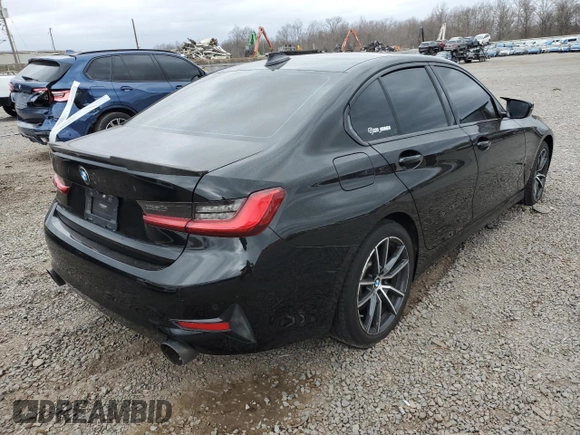 2019 BMW 3 Series 330i xDrive with VIN WBA5R7C59KFH30291, listed as a Copart auction lot 47640295 with 73,665 mi miles and Salvage Title. Bid and sale history available at carsss.com. Image 3.