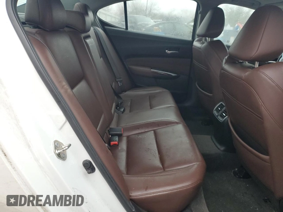2017 Acura TLX with VIN 19UUB1F38HA003433, listed as a Copart auction lot 44388555 with 129,751 mi miles and Salvage Title. Bid and sale history available at carsss.com. Image 10.