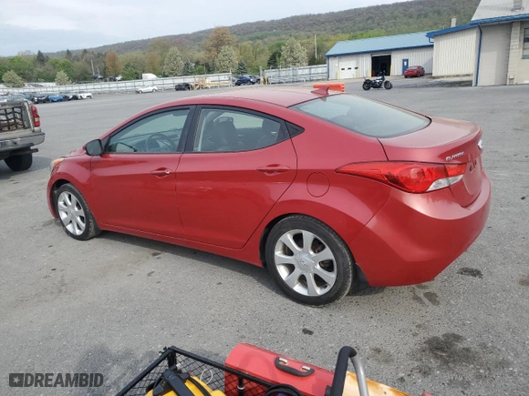 2013 Hyundai Elantra GLS PZEV with VIN KMHDH4AE1DU947697, listed as a Copart auction lot 54414075 with 125,236 mi miles and Clean Title. Bid and sale history available at carsss.com. Image 2.