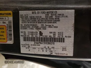 2015 Ford Fusion S with VIN 3FA6P0G72FR280270, listed as a Copart auction lot 49497685 with 435,002 mi miles and Salvage Title. Bid and sale history available at carsss.com. Image 12.