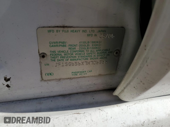 2007 Subaru Forester X w/Premium Pkg with VIN JF1SG656X7H706866, listed as a Copart auction lot 74539254 with 153,236 mi miles and Salvage Title. Bid and sale history available at carsss.com. Image 15.
