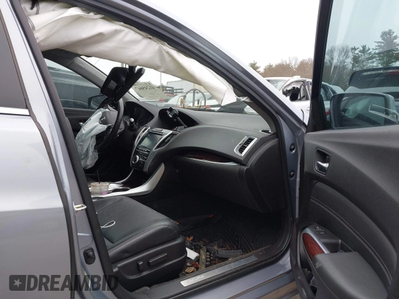2015 Acura TLX V6 Tech with VIN 19UUB3F58FA005919, listed as a IAAI auction lot 41245647 with 110,505 mi miles. Bid and sale history available at carsss.com. Image 5.
