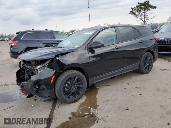 2024 Chevrolet Equinox LS with VIN 3GNAXHEG4RL182359, listed as a Copart auction lot 55045485 with 10,892 mi miles and Clean Title. Bid and sale history available at DreamBid. Image 1.