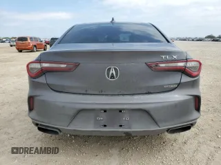 2021 Acura TLX w/Advance Package with VIN 19UUB5F6XMA009617, listed as a Copart auction lot 45727685 with 38,364 mi miles and Salvage Title. Bid and sale history available at carsss.com. Image 6.