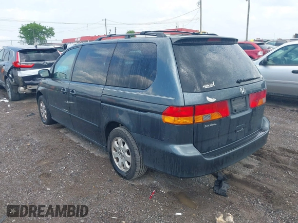 2003 Honda Odyssey EX-L with VIN 5FNRL18943B146897, listed as a IAAI auction lot 42144055 with 364,223 mi miles and . Bid and sale history available at DreamBid. Image 3.