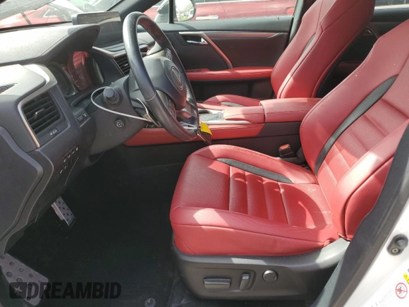 2020 Lexus RX 450h F Sport Performance with VIN 2T2YGMDA1LC043924, listed as a Copart auction lot 58921455 with 36,032 mi miles and Salvage title. Bid and sale history available at DreamBid. Image 7.