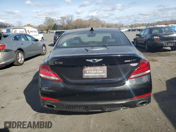 2021 Genesis G70 3.3T with VIN KMTG34LE5MU076656, listed as a Copart auction lot 79161874 with 60,000 mi miles and Salvage Title. Bid and sale history available at carsss.com. Image 6.