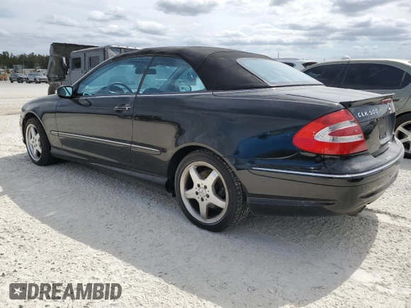 2004 Mercedes-Benz CLK 500 z VIN WDBTK75G04T005692, wystawiony jako Copart lot #77038514 z przebiegiem 125 997 mil mil oraz Szkoda całkowita • Salvage title. Historia ofert i sprzedaży dostępna na DreamBid. Obrazek 2.