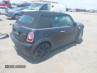 2013 MINI Convertible S with VIN WMWZP3C59DT550746, listed as a IAAI auction lot 39538986 with 59,934 mi miles and . Bid and sale history available at DreamBid. Image 4.