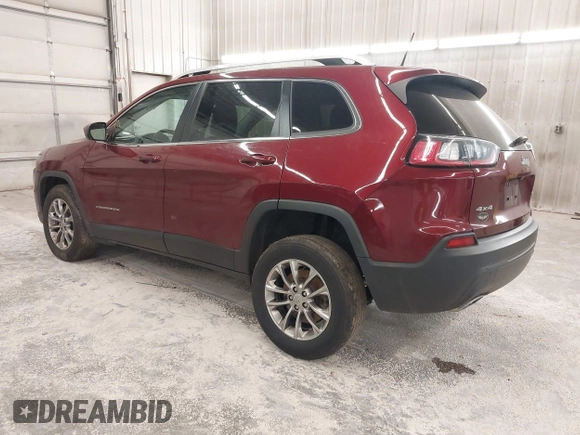 2019 Jeep Cherokee Latitude Plus with VIN 1C4PJMLX0KD185576, listed as a IAAI auction lot 40929611 with 105,546 mi miles and . Bid and sale history available at DreamBid. Image 3.