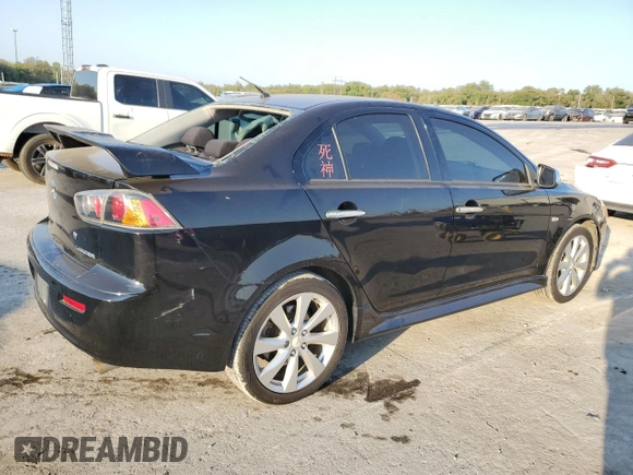 2013 Mitsubishi Lancer GT with VIN JA32U8FW8DU010232, listed as a Copart auction lot 75340074 with 110,531 mi miles and Salvage Title. Bid and sale history available at carsss.com. Image 3.