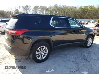 2019 Chevrolet Traverse LS with VIN 1GNERFKW5KJ317552, listed as a Copart auction lot 46930225 with 134,081 mi miles and Salvage Title. Bid and sale history available at carsss.com. Image 3.