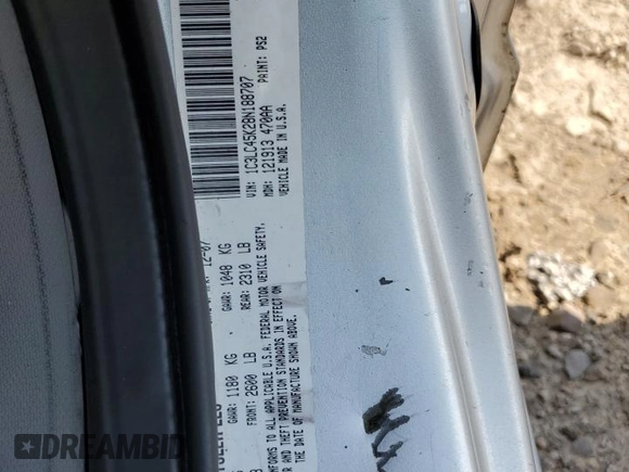 2008 Chrysler Sebring LX z VIN 1C3LC45K28N188707, wystawiony jako Copart lot #60137105 z przebiegiem 245 175 mil mil oraz Szkoda całkowita • Salvage title. Historia ofert i sprzedaży dostępna na DreamBid. Obrazek 12.
