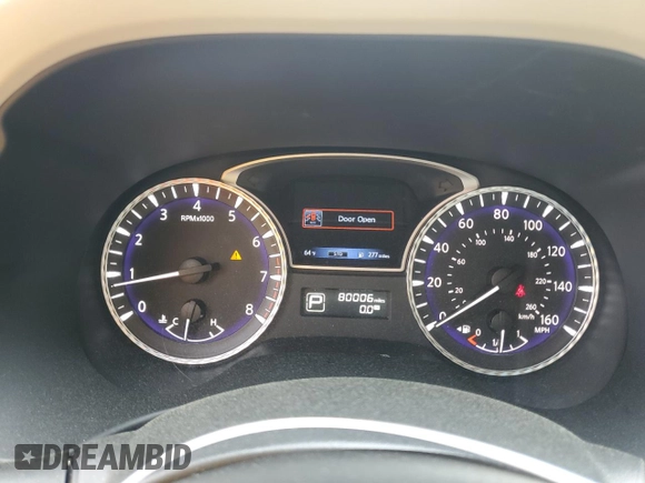 2015 Infiniti QX60 with VIN 5N1AL0MM1FC507436, listed as a Copart auction lot 50399365 with 80,006 mi miles and Salvage Title. Bid and sale history available at DreamBid. Image 9.
