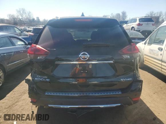 2019 Nissan Rogue SV with VIN 5N1AT2MV9KC816800, listed as a Copart auction lot 49165225 with 107,665 mi miles and Salvage Title. Bid and sale history available at carsss.com. Image 6.