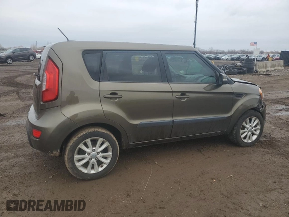2012 Kia Soul + with VIN KNDJT2A66C7359374, listed as a Copart auction lot 47662235 with 145,627 mi miles and Salvage Title. Bid and sale history available at carsss.com. Image 3.