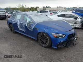 2022 Mercedes-Benz AMG GT with VIN W1K7X5KB3NA051117, listed as a IAAI auction lot 40455076 with 48,640 mi miles. Bid and sale history available at carsss.com. Image 1.