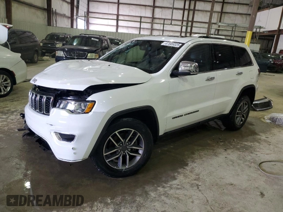 2020 Jeep Grand Cherokee Limited z VIN 1C4RJFBG4LC318126, wystawiony jako Copart lot #47589325 z przebiegiem 58 682 mil mil oraz Nie do naprawy • Non repairable. Historia ofert i sprzedaży dostępna na DreamBid. Obrazek 1.
