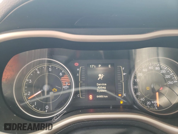 2017 Jeep Cherokee Sport z VIN 1C4PJMAB9HW579047, wystawiony jako Copart lot #52634653 z przebiegiem 64 950 mil mil oraz Szkoda całkowita • Salvage title. Historia ofert i sprzedaży dostępna na DreamBid. Obrazek 9.