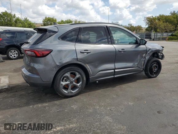 2024 Ford Escape ST-Line with VIN 1FMCU0MN8RUA25835, listed as a Copart auction lot 54491295 with 26,395 mi miles and Non Repairable. Bid and sale history available at carsss.com. Image 3.