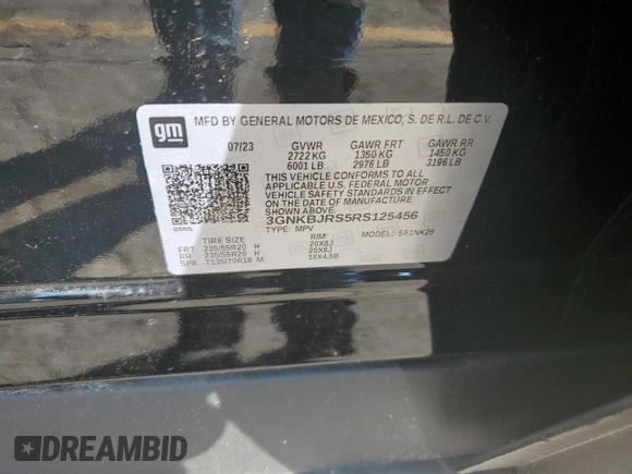 2024 Chevrolet Blazer LT z VIN 3GNKBJRS5RS125456, wystawiony jako Copart lot #66030234 z przebiegiem 3 006 mil mil oraz Szkoda całkowita • Salvage title. Historia ofert i sprzedaży dostępna na DreamBid. Obrazek 13.