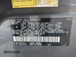 2010 Toyota RAV4 Sport с VIN JTMRK4DV0A5090107, выставлен на аукционе IAAI как лот 42232119 с пробегом 190 450 миль миль и . История ставок и продаж доступна на DreamBid. Изображение 9.