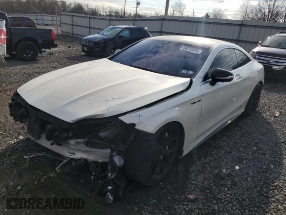 2016 Mercedes-Benz S 63 AMG with VIN WDDXJ7JB7GA014203, listed as a Copart auction lot 44215245 with Not Provided miles and Salvage Title. Bid and sale history available at DreamBid. Image 1.