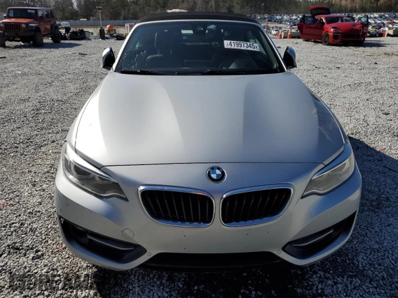 2017 BMW 2 Series 230i with VIN WBA2K9C54HV646717, listed as a Copart auction lot 41997345 with 123,963 mi miles and Salvage Title. Bid and sale history available at carsss.com. Image 5.