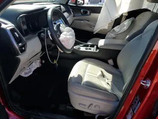 2023 Kia Sorento Hybrid EX with VIN KNDRHDLG7P5224346, listed as a Copart auction lot 75505384 with 15,615 mi miles and Salvage Title. Bid and sale history available at carsss.com. Image 7.