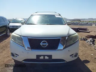 2015 Nissan Pathfinder Platinum with VIN 5N1AR2MM9FC618018, listed as a IAAI auction lot 41969749 with 182,955 mi miles and . Bid and sale history available at DreamBid. Image 12.