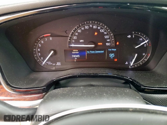 2017 Cadillac XT5 Premium Luxury AWD with VIN 1GYKNERS3HZ214851, listed as a Copart auction lot 60112185 with 74,045 mi miles and Salvage title. Bid and sale history available at DreamBid. Image 9.