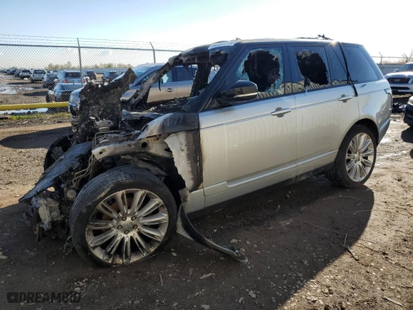 2019 Land Rover Range Rover HSE with VIN SALGS2RK0KA534663, listed as a Copart auction lot 85581714 with 0 mi miles and Non Repairable. Bid and sale history available at carsss.com. Image 1.