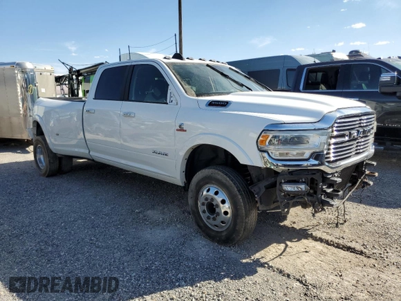 2021 Ram 3500 Laramie with VIN 3C63RRJL5MG689624, listed as a Copart auction lot 66408724 with 0 mi miles and Salvage Title. Bid and sale history available at carsss.com. Image 4.