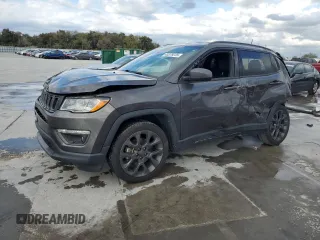 2021 Jeep Compass 80th Anniversary with VIN 3C4NJCEB9MT563622, listed as a Copart auction lot 45379235 with 45,790 mi miles and Non Repairable. Bid and sale history available at carsss.com. Image 1.