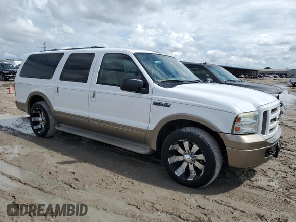2005 Ford Excursion Eddie Bauer z VIN 1FMNU44L25ED41086, wystawiony jako Copart lot #69583364 z przebiegiem 306 764 mil mil oraz Czysty tytuł • Clean title. Historia ofert i sprzedaży dostępna na DreamBid. Obrazek 4.