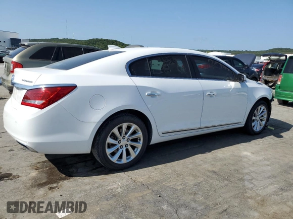 2016 Buick LaCrosse Leather with VIN 1G4GB5G33GF111330, listed as a Copart auction lot 65174464 with 94,800 mi miles and Salvage Title. Bid and sale history available at carsss.com. Image 3.