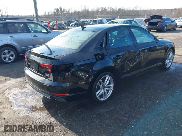 2017 Audi A4 Season of Audi Premium with VIN WAUDNAF45HN051170, listed as a IAAI auction lot 41508670 with 78,511 mi miles. Bid and sale history available at carsss.com. Image 4.