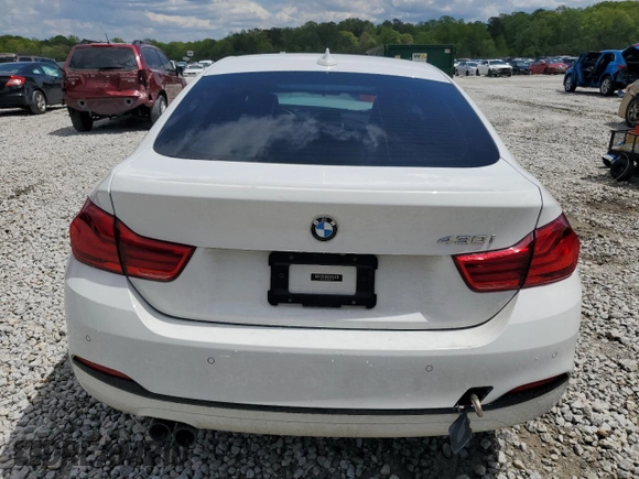2021 BMW 4 Series 430i with VIN WBA4J1C57KBM15722, listed as a Copart auction lot 52690175 with 55,704 mi miles and Salvage Title. Bid and sale history available at DreamBid. Image 6.