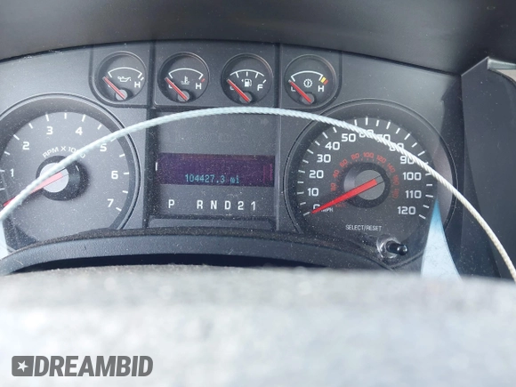 2009 Ford F-150 XL with VIN 1FTRF12W09KB16278, listed as a IAAI auction lot 41944849 with 104,427 mi miles and . Bid and sale history available at DreamBid. Image 7.