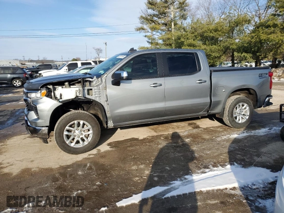 2023 Chevrolet Silverado 1500 LT with VIN 1GCUDDE86PZ197371, listed as a Copart auction lot 42491185 with 18,781 mi miles and Salvage Title. Bid and sale history available at carsss.com. Image 1.