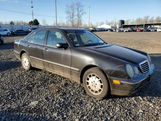 2002 Mercedes-Benz E-Class with VIN WDBJF82J42X063196, listed as a Copart auction lot 41872665 with 0 mi miles and Salvage Title. Bid and sale history available at carsss.com. Image 4.