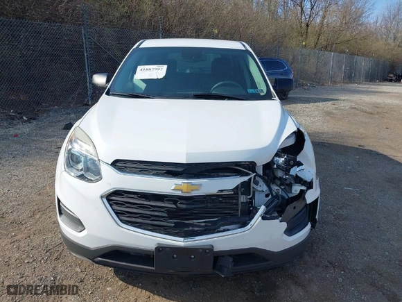 2017 Chevrolet Equinox LS with VIN 2GNFLEEK6H6127354, listed as a IAAI auction lot 41887997 with 107,512 mi miles. Bid and sale history available at carsss.com. Image 13.