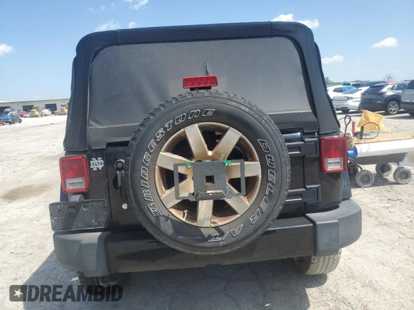 2018 Jeep Wrangler Sahara with VIN 1C4AJWBG5JL860734, listed as a Copart auction lot 57336175 with 115,080 mi miles and Clean title. Bid and sale history available at DreamBid. Image 6.